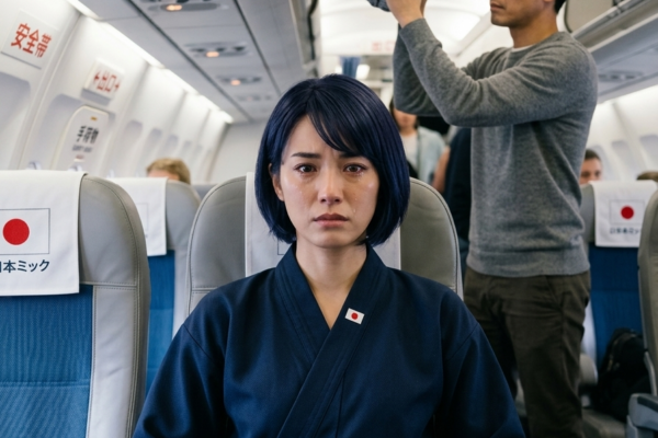「ここが僕の席だ」。赤いソールの白いスニーカーを履いた若い男が、窓際の席を指先で軽く叩きながらそう言った。  私はスマートフォンの画面から目を上げた。ベルリン発トラフェミュンデ行きのビジネスクラス、19時40分発の便。2Aの座席は、通路から最も遠く、落ち着ける窓際だ。私はいつもこの席を選ぶ。