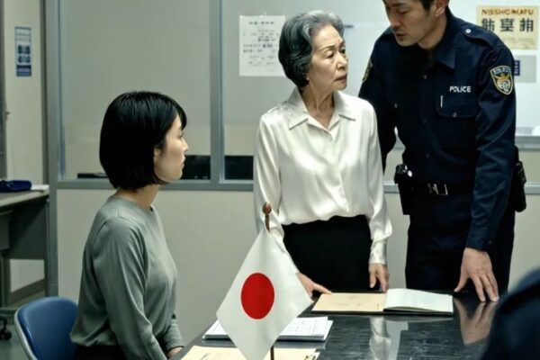 日本語訳  3歳の息子がリバーサイド公園から姿を消した。その時、物静かな7歳の娘が、紫色のクレヨンで描かれた地図を手に取って部屋に入ってきた。